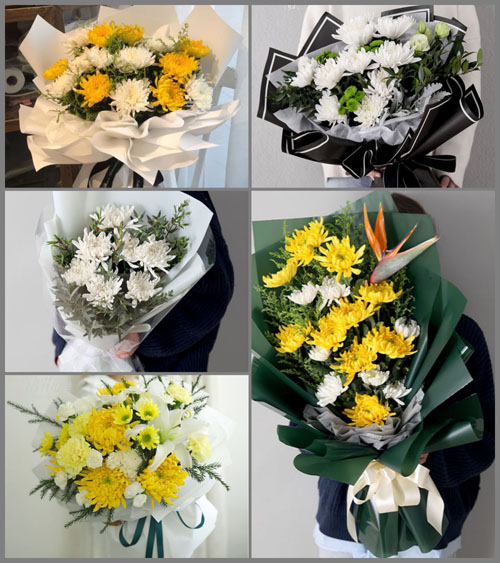 浙江省台州玉环县坎门街道白事花束代送